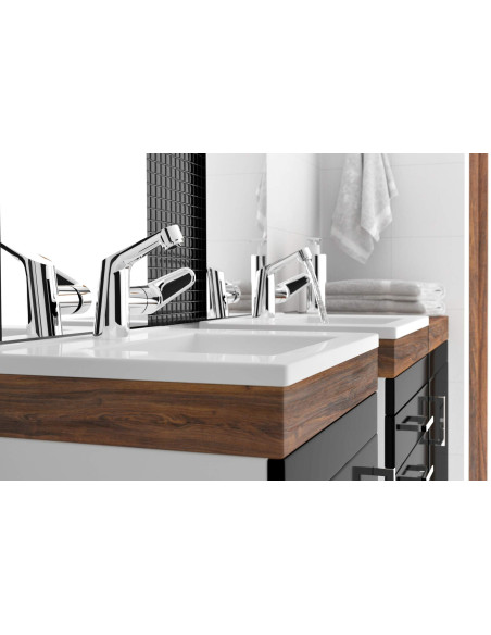 Deante Floks keramikas izlietne, padziļināta, ar krāna plauktu - 60 cm CDI_6U6M Deante Floks keramikas izlietne, padziļināta, ar krāna plauktu - 60 cm CDI_6U6M