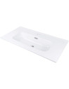 Deante Tubo Ceramic izlietne, padziļināta, ar krāna plauktu - 80 cm CTU_6U8M