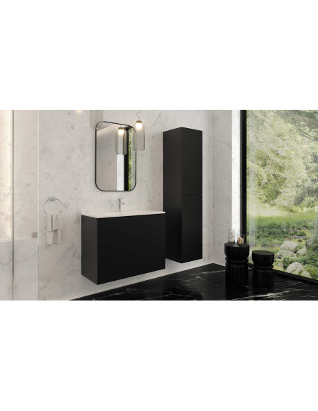 Deante Tubo Ceramic izlietne, padziļināta, ar krāna plauktu - 80 cm CTU_6U8M Deante Tubo Ceramic izlietne, padziļināta, ar krāna plauktu - 80 cm CTU_6U8M