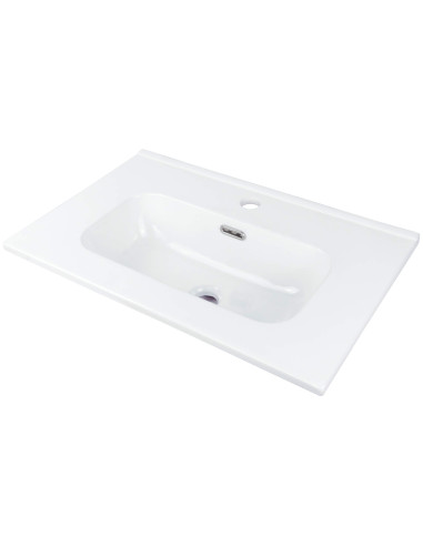 Deante Tubo Ceramic izlietne, padziļināta, ar krāna plauktu - 60 cm CTU_6U6M