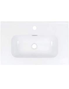 Deante Tubo Ceramic izlietne, padziļināta, ar krāna plauktu - 60 cm CTU_6U6M 2