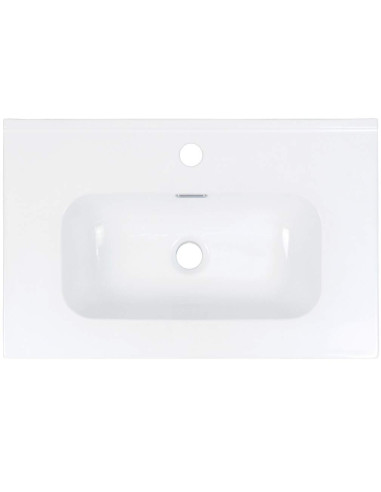 Deante Tubo Ceramic izlietne, padziļināta, ar krāna plauktu - 60 cm CTU_6U6M