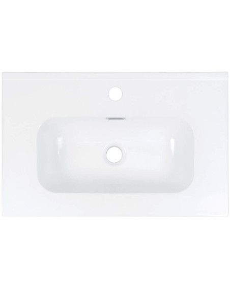 Deante Tubo Ceramic izlietne, padziļināta, ar krāna plauktu - 60 cm CTU_6U6M Deante Tubo Ceramic izlietne, padziļināta, ar krāna plauktu - 60 cm CTU_6U6M