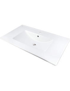 Deante Tubo Ceramic izlietne, padziļināta, ar krāna plauktu CTU_648M