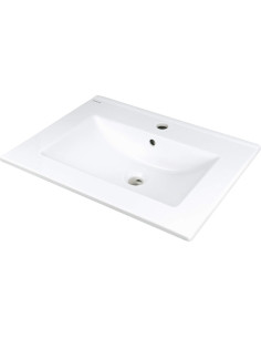 Deante Tubo Ceramic izlietne, padziļināta, ar krāna plauktu CTU_646M