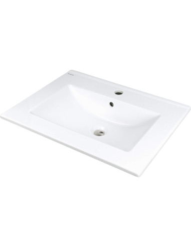 Deante Tubo Ceramic izlietne, padziļināta, ar krāna plauktu CTU_646M
