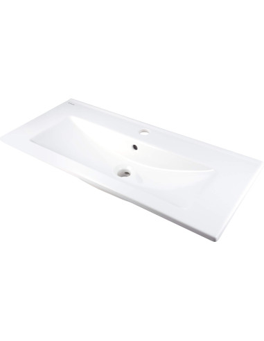 Deante Tubo Ceramic izlietne, padziļināta, ar krāna plauktu CTU_638M