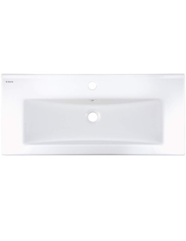 Deante Tubo Ceramic izlietne, padziļināta, ar krāna plauktu CTU_638M