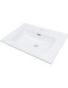 Deante Tubo keramikas izlietne, padziļināta, ar jaucējkrāna plauktu - 60 cm CTU_6U6W