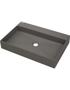 Deante Correo Granite izlietne, galda virsma, ar krāna plauktu - 60x40 cm CQR_TU6S
