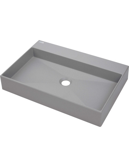 Deante Correo Granite izlietne, galda virsma, ar krāna plauktu - 60x40 cm CQR_SU6S Deante Correo Granite izlietne, galda virsma, ar krāna plauktu - 60x40 cm CQR_SU6S
