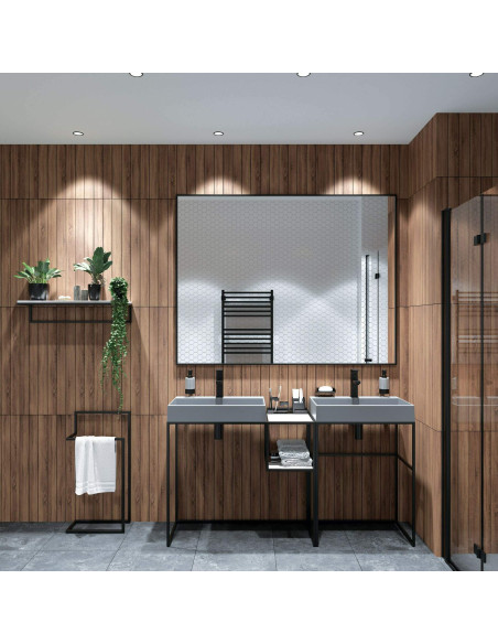Deante Correo Granite izlietne, galda virsma, ar krāna plauktu - 60x40 cm CQR_SU6S Deante Correo Granite izlietne, galda virsma, ar krāna plauktu - 60x40 cm CQR_SU6S