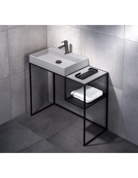 Deante Correo Granite izlietne, galda virsma, ar krāna plauktu - 60x40 cm CQR_SU6S Deante Correo Granite izlietne, galda virsma, ar krāna plauktu - 60x40 cm CQR_SU6S