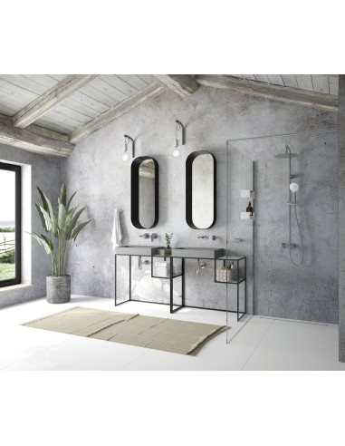 Deante Correo Granite izlietne, galda virsma, ar krāna plauktu - 60x40 cm CQR_SU6S