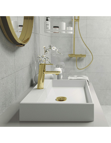 Deante Correo Granite izlietne, galda virsma, ar krāna plauktu - 60x40 cm CQR_AU6S Deante Correo Granite izlietne, galda virsma, ar krāna plauktu - 60x40 cm CQR_AU6S