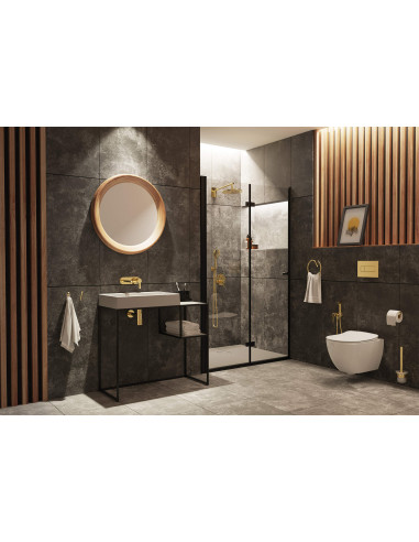 Deante Correo Granite izlietne, galda virsma, ar krāna plauktu - 60x40 cm CQR_AU6S