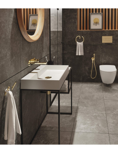 Deante Correo Granite izlietne, galda virsma, ar krāna plauktu - 60x40 cm CQR_AU6S