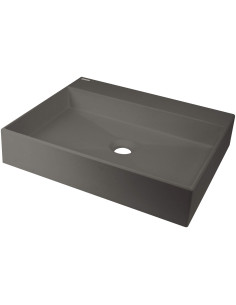 Deante Correo granīta izlietne, darba virsma, ar jaucējkrāna plauktu - 500x400 mm CQR_TU5S