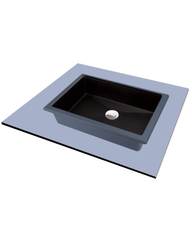 Deante Correo Granite izlietne, apakšā/ielaidums CQR_NU5U