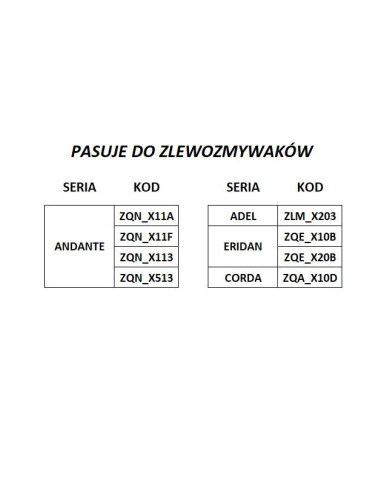 Deante Sink dēlis ZDM_N00N