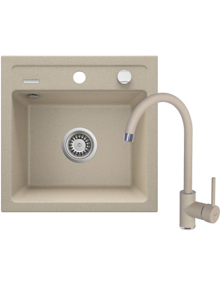 Deante Zorba Granīta izlietne ar krānu, 1 bļoda ZQZA7103