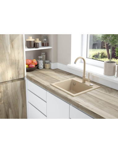 Deante Zorba Granīta izlietne ar krānu, 1 bļoda ZQZA7103