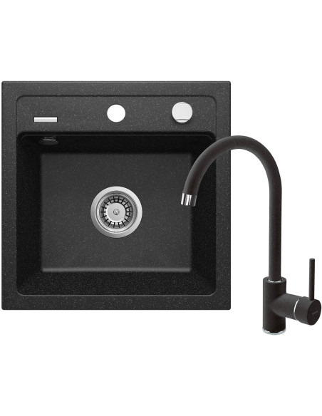 Deante Zorba Granīta izlietne ar krānu, 1 bļoda ZQZA2103