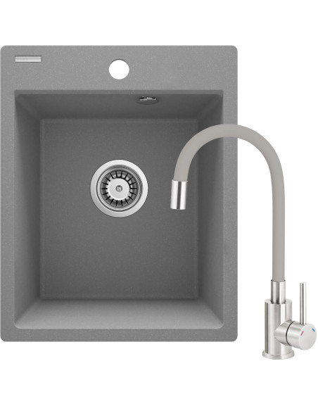 Deante Corio Granīta izlietne ar krānu, 1 bļoda ZRCPS103