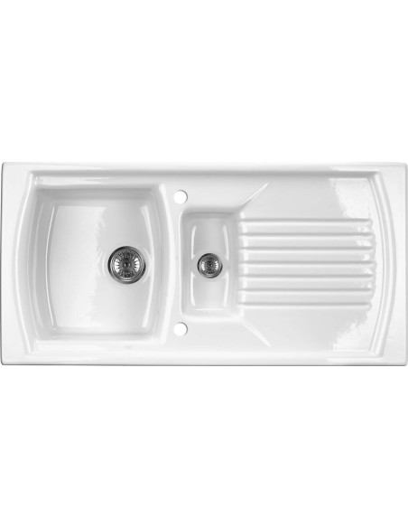 Deante Lusitano Keramikas izlietne, 1,5 bļoda ar noteku ZCL_651N