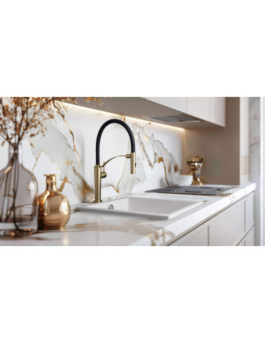 Deante Corda granīta izlietne, 1 bļoda, zem stiprinājuma ZQA_A10B