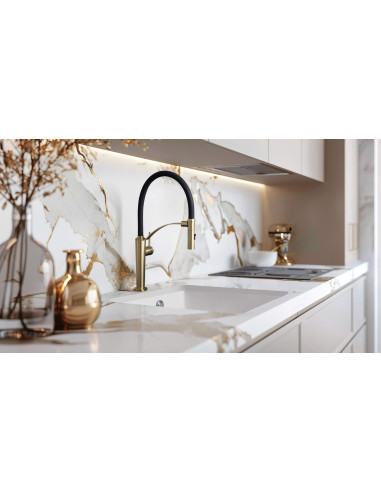 Deante Corda granīta izlietne, 1 bļoda, zem stiprinājuma ZQA_A10B