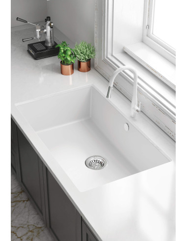 Deante Corda Granite izlietne, 1-bļoda, apakšā ZQA_A10C