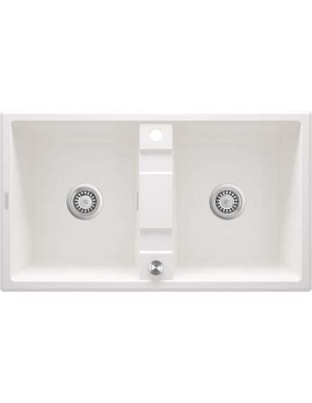 Deante Eridan Granīta izlietne, 2 bļodiņas ZQE_A203