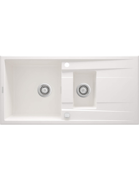 Deante Eridan Granīta izlietne, 1,5 bļoda ar noteku ZQE_A513