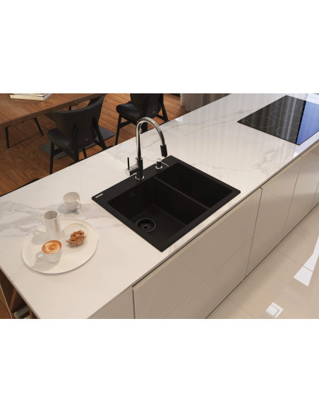 Deante Eridan Granīta izlietne, 1,5 bļoda ZQE_G503