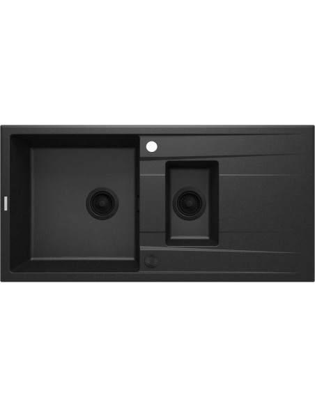 Deante Eridan granīta izlietne, 1,5 bļoda ar drenāžu ZQE_G513