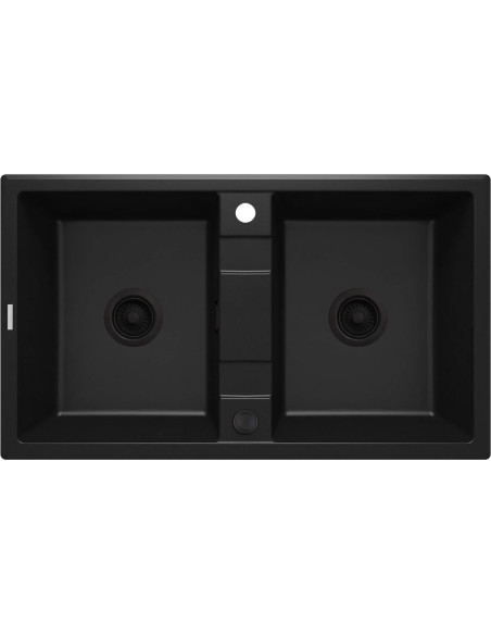 Deante Eridan Granīta izlietne, 2-bļodas ZQE_N203