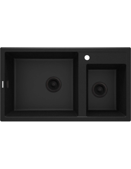 Deante Eridan Granīta izlietne, 2-bļodas ZQE_G20B