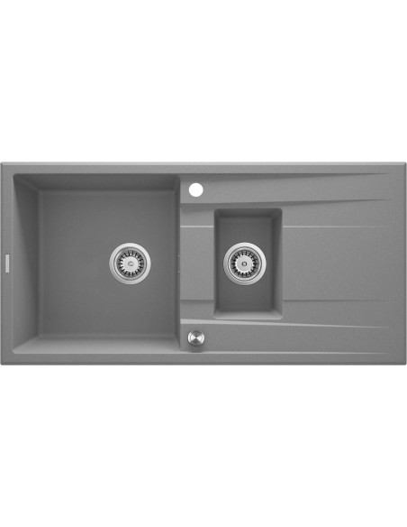 Deante Eridan Granīta izlietne, 1,5 bļoda ar noteku ZQE_S513