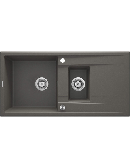 Deante Eridan granīta izlietne, 1,5 bļoda ar drenāžu ZQE_T513