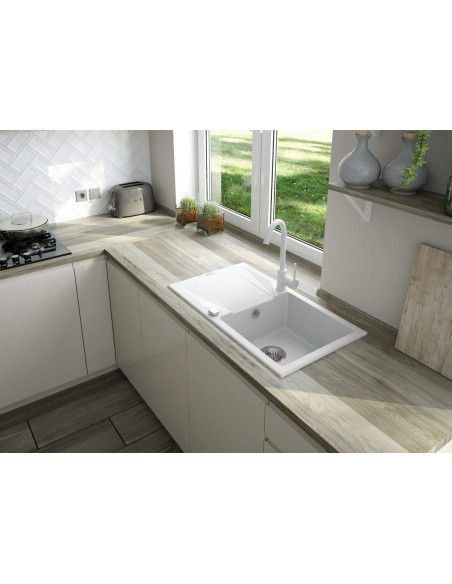 Deante Evora Granīta izlietne, 1 bļoda ar noteku ZQJ_A113