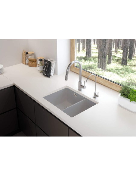 Deante Eridan Granīta izlietne, 1,5 bļoda ZQE_S503