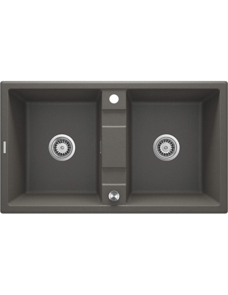 Deante Eridan Granīta izlietne, 2-bļodas ZQE_T203