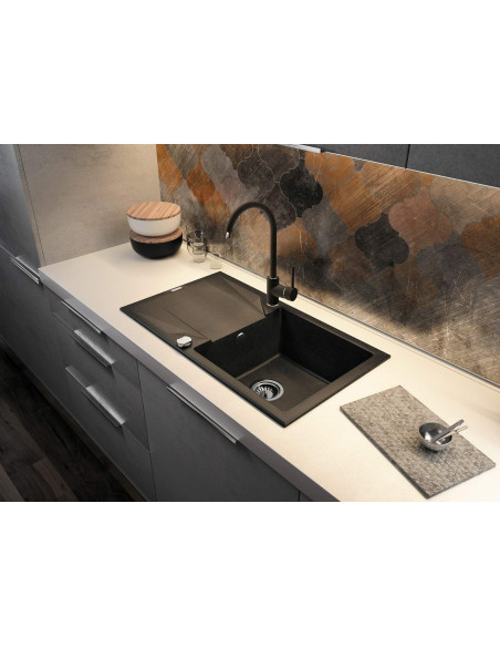 Deante Evora Granīta izlietne, 1 bļoda ar noteku ZQJ_2113