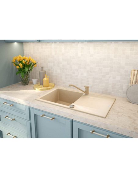 Deante Evora Granīta izlietne, 1 bļoda ar noteku ZQJ_5113