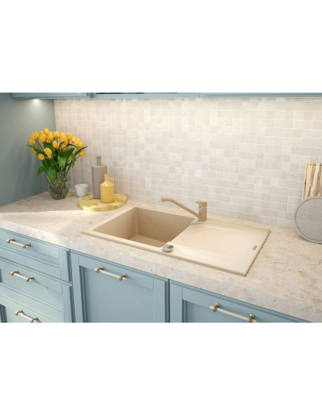 Deante Evora Granīta izlietne, 1 bļoda ar noteku ZQJ_7113