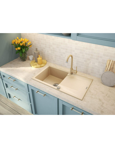 Deante Evora Granīta izlietne, 1 bļoda ar noteku ZQJ_7113