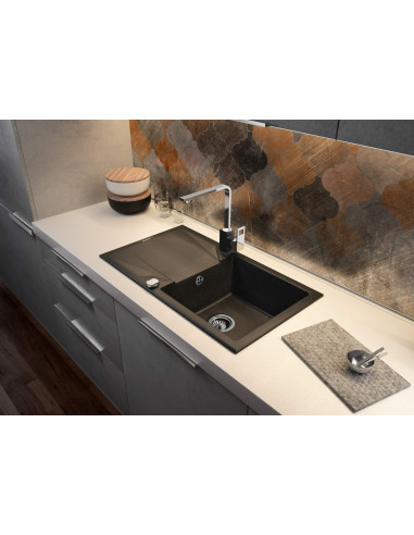 Deante Evora Granīta izlietne, 1 bļoda ar noteku ZQJ_G113