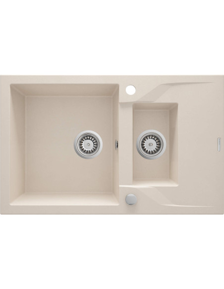 Deante Andante Granīta izlietne, 1,5 bļoda ar noteku ZQN_5513