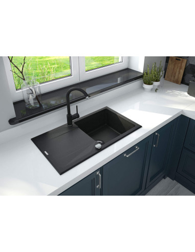 Deante Evora Granīta izlietne, 1 bļoda ar noteku ZQJ_T113